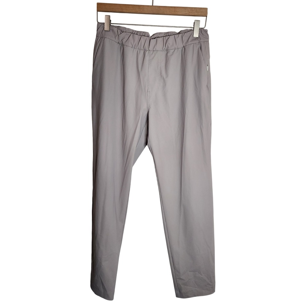 Vuori Miles Ankle Pant Women Medium Grey Elastic Waist Tapered VW404